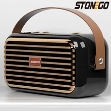 STOENGO Wireless Bluetooth Speaker with Stereo Sound Extended Bass and Treble TWS Bluetooth 5.0 TF Card & USB & AUX Audio Input