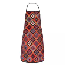 Sarkisla Sivas Bohemian Turkish Kilim Kitchen Chef Cooking Apron Men Women Vintage Geometric Diamond Tablier Cuisine Gardening