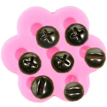 Screw Silicone Mold Cupcake Topper Fondant Molds DIY Party Cake Decorating Tools Chocolate Gumpaste Moulds Candy Clay Mould