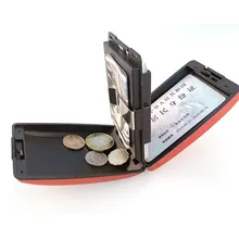 Secure RFID Deposit and Withdrawal Wallet Credit Card Holder Wallet Men Women Metal RFID Vintage Aluminium Bag
