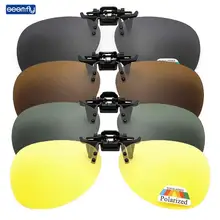 Seemfly Polarized Sunglasses Clip for Myopia Glasses 180° Upturn Goggles Driver Glasses for Most Eyeglass Drive Fishing Outdoor