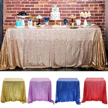 Sequin Table Cloth Wedding Tablecloth Dining Mat Party Decor Centerpieces Sweet Festival Decoration Desk Runner for Baby Shower