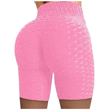 Shorts Women High Waist Hip Stretch Running Fitness Yoga Pants Biker Shorts Running Cycling Pants Femme Leggings Push Up Tights