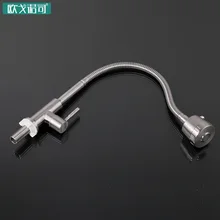 Shower head blending kitchen faucet 304 stainless steel brushed surface
