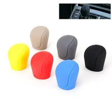 Silicone Car Gear Head Shift Knob Cover Gear Shift Non Slip Grip Grip Handle Case Wear-resistant Gear Rod Cover Handbrake Cove