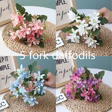 Silk Flower Artificial Lily European Multicolor Fake Bridal Flower Bouquet Wedding Home Party Decoration home decoration
