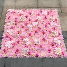 Silk Rose Flower Home Decor Champagne Artificial Flower for Wedding Decoration Flower Wall Romantic Wedding Backdrop Decor