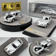 Silver PGM Alloy Limited Edition Full Door 1:64 356 Simulation Static Car Model Ornament Free Shipping