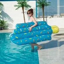 Simple Outdoor Water Floating Sleeping Bed Inflatable Floating Row Stable  Pool Accessories