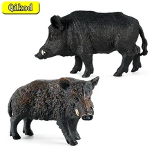 Simulation Pig Animal Model Farm Wild Boar Deer Pig Action Figure Toys for Kids Cognition Collect Gifts