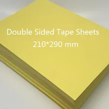 Size 210*290mm Double Sided Adhesive Tape Sheet Transparent Sticky Film DIY Craft 10/20/30/50/100 - You Choose Quantity