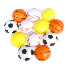 Soft Foam Ball Squeeze Toy Football Basketball Baseball Tennis Slow Rising Stress Relief Antistress Novelty Gag Toys Gift 1PCS
