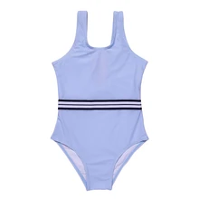 Solid Kids Girls Swimsuit 2022 Summer Casual Baby Kid Monokini Children One Piece Swimwear Beachwear Girl Swimming Suit XA021