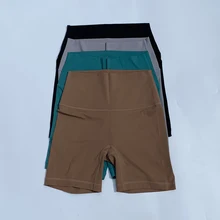 Solid Sports Shorts High Waist Sexy Women Fitness Yoga Shorts Wicking Jogging Running Trouser Gym Running Cycling Align Shorts