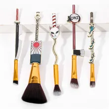 Special Style Makeup Brush Demon Slayer Blade Kitchen Gate Nidouzi Cosplay Tanjirou  Female Earring Makeup Brush Eyebrow Brush