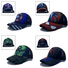 Spideran Baseball Hat Male US Captain Couple Summer Breathable Duck Tongue Hat Avenger League Anime Peripheral Birthday Gift