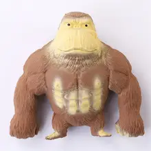 Squishy Toys Simulation Decompression Gorilla Toy Elastic Twisting Pulling Bending Stress Relief Squeeze Toy For Kids Fidget Toy