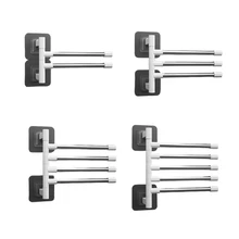 Stainless Steel Towel Bar with Swing Out Arm Hotel Towel Holder for Bathroom and Kitchen 360 Degree Rotate Wall Mounted