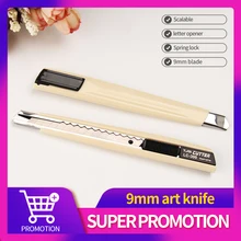 Stainless Steel Utility Knife Retractable Cutter Non-Slip Blade Unboxing Knife Cutting Wallpaper Carton Handicraft Carving Tools