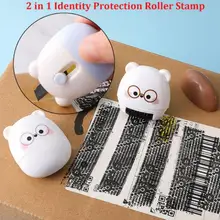 Stamp Roller Anti-Theft Protection ID Seal Smear Privacy Confidential Data Guard Information Data Identity Address Blocker