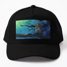 Starry Owl  Baseball Cap Hat Snapback Black Casquette Solid Color Spring  Casual Fish Women Bonnet  Sport Hip Hop Summer Sun