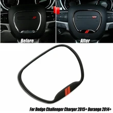 Steering Wheel Trim Cover For Dodge Challenger Charger 2015+ Durango Car Accessories