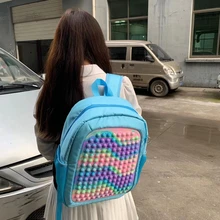 Student Big Pop Its Backpack Schoolbag Push Bubble Fidget Toys Adult Stress Relief Child Toy Antistress Kid Gift Anti Stress Box
