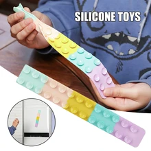 Suction Cup Square Pat Pat Silicone Sheet Squidopop Fidget Toy Children Stress Relief Squeeze Toy Antistress Soft Squishy toy