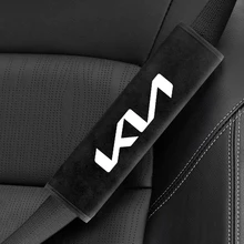 Suede Fluff Safety Belt Protector Car Seat Belt Cover Shoulder Guard For Kia rio ceed sportage cerato Car Decoration Accessories