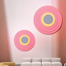 Sunset Wall Lamp Living Room Background Wall Lamp Room Bedroom Bedside Decoration Lamp Homestay Net Red Atmosphere Lamp Creative