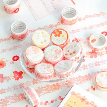 Sweet Cherry Blossom Washi Tape Decorative Masking Tape DIY Scrapbooking Diary Album Sticker Label Sakura Stationery