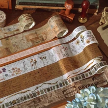 TIANZI 2m Washi Tapes Stickers Vintage Decoration Scrapbooking Masking Washitape Decorative Wash Whasi Decorada Stickers Journal