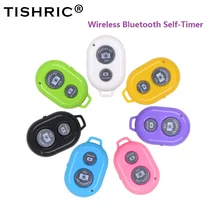 TISHRIC Wireless Bluetooth Self-Timer Support For Apple And Android Phone Remote Control Butto Camera Shutter Selfie Controller