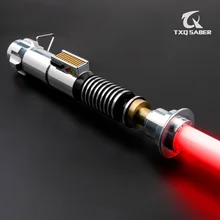 TXQSABER Luke EP6 Smooth Swing Lightsaber Metal Hilt for Heavy Dueling 12 Colors 10 Sounds Force Blaster Jedi Laser Sword Toys