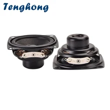 Tenghong 2pcs 2Inch Portable Audio Speaker 52MM 4Ohm 6W 16Core Full Range Speakers Bass Multimedia Loudspeaker PU Edge Audio DIY