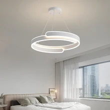 The bedroom pendant lamp is simple modern and creative The new restaurant lamp in 2022 is extremely simple white lamp