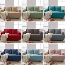 Thickened Knitted Corn Velvet Sofa Cover for Living Room Elastic Stretch L Shape Sofa Cover Waterproof Cover Sofa
