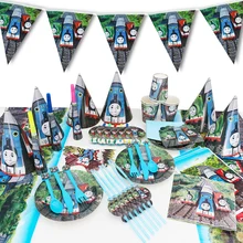 Thomas And Friends Theme Birthday Party Paper Disposable Tableware Supplies For Kids