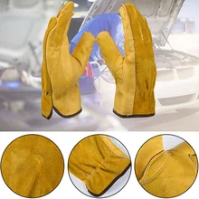 Thorn Proof Non-slip Gardening Gloves Anti-puncture Hands Protection Leather Working Gloves for Digging Planting Garden Tools
