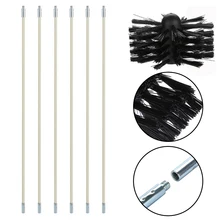 Tool Brush kit Cleaning Fireplace Anti scratch Chimney Cleaner Flexible Inner wall Sweeping Convenient Durable