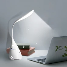 Touch Dimmable 18 LEDs Desk Lamp With Bluetooth Speaker USB Rechargeable Eye Protection Flexible Reading Lamp Stereo Table Lamp