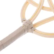 Traditional Racket Woven Imitation Rattan Clean Duster Carpet Rug Beater Durable Handmade 97BB