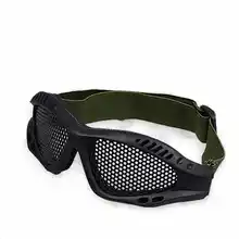 Tricolor safety glasses 0 degree glasses metal mesh CS game goggles shock resistant glasses military fan equipment
