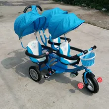 Triple Tricycle  New Arrival Baby Stroller With Umbrella  Three Seats 3 Kids Carriage