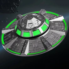 UFO Luminous Fidget Spinner EDC Adult Metal Fidget Toys ADHD Hand Spinner Glowing in the Dark Toys Stress Relief Adult Kid Gift