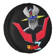 UFO Robot Mazinger Z Spare Tire Cover Bag Pouch for Mitsubishi Pajero Anime Waterproof Car Wheel Covers 14" 15" 16" 17" Inch