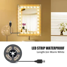 USB Makeup Vanity Light Strip Mirror Wall Lamp Bathroom Waterproof Bulb Dressing Table  Led Night Lighting For Indoor Decorate