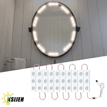 USB Mirror Adheresive LEDs  Hollywood Vanity Make Up Light  10ft Ultra Bright White LED  induction  Touch Control Lamp Strips