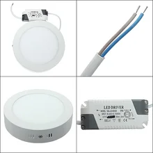 Ultra-thin 9W/15W/25W/30W Round Panel LED aluminum Led Panel Light Surface Mounted Downlight ceiling down lamp AC85-265V
