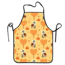 Unisex Miniature Schnauzer In Autumn Kitchen Chef Cooking Baking Apron Men Women Dog Lover Tablier Cuisine for Gardening